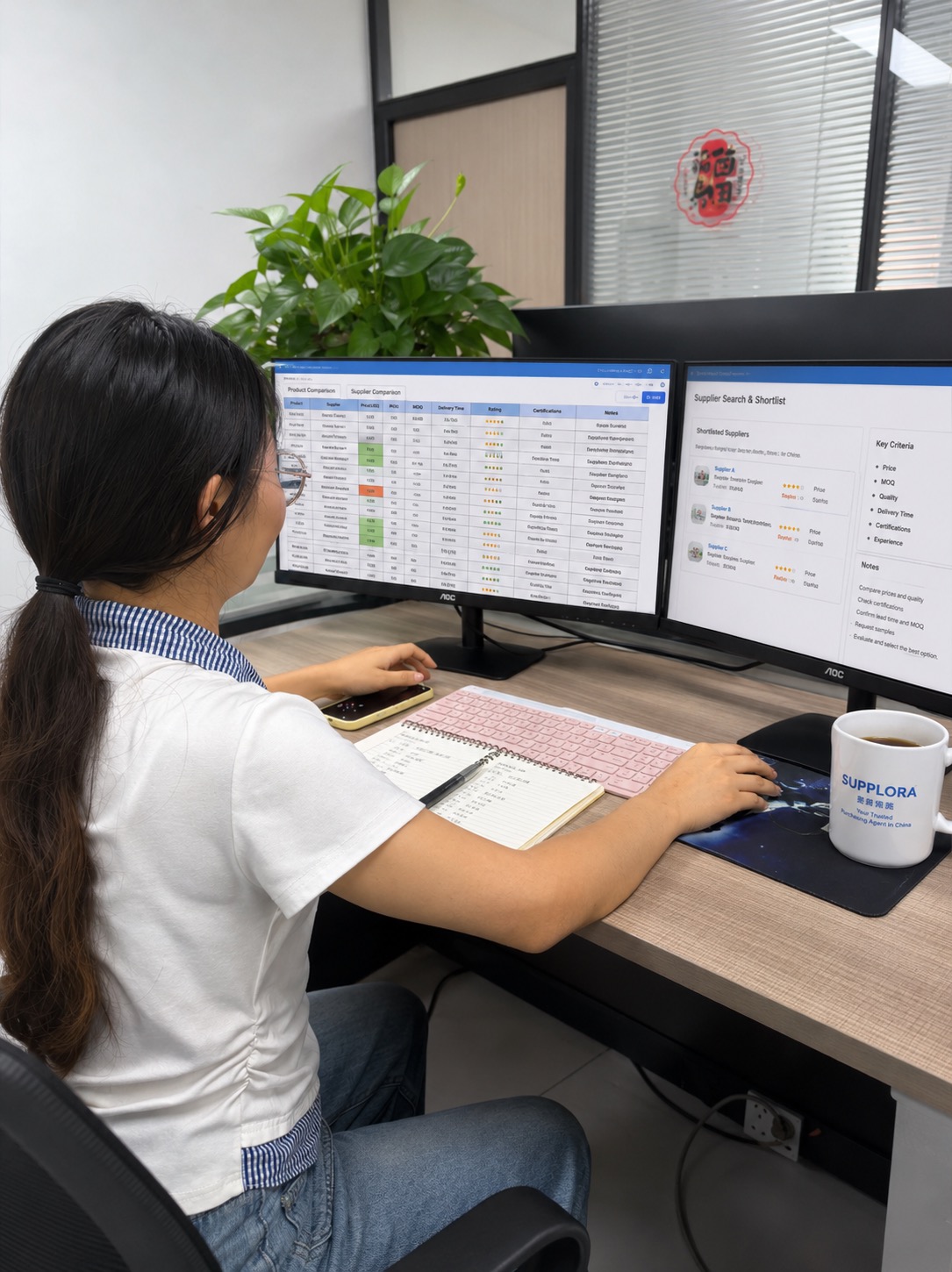 SUPPLORA supplier quotation comparison work